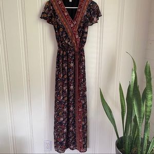 NURSING, MATERNITY, BREASTFEEDING MAXI DRESS